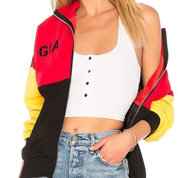 I.AM.GIA Jackets & Blazers - I.AM.GIA Red and Yellow Bomber Jacket